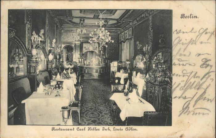 Berlin Restaurant Carl Hiller