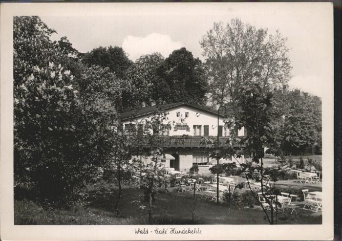 BERLIN  CITY Grunewald Wald-Cafe Hundekehle