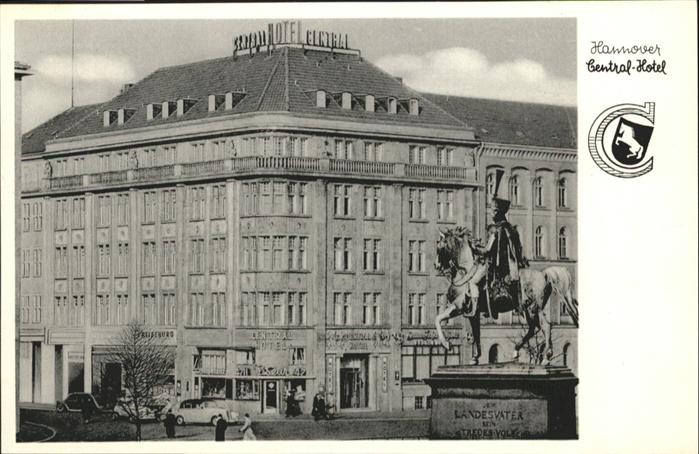 HANNOVER  CITY Central Hotel Landesvater Denkmal Pferd