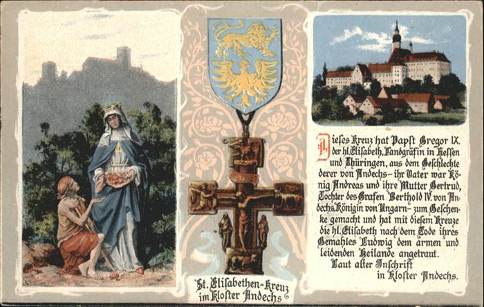 Andechs Kloster St. Elisabethen Kreuz Spruch