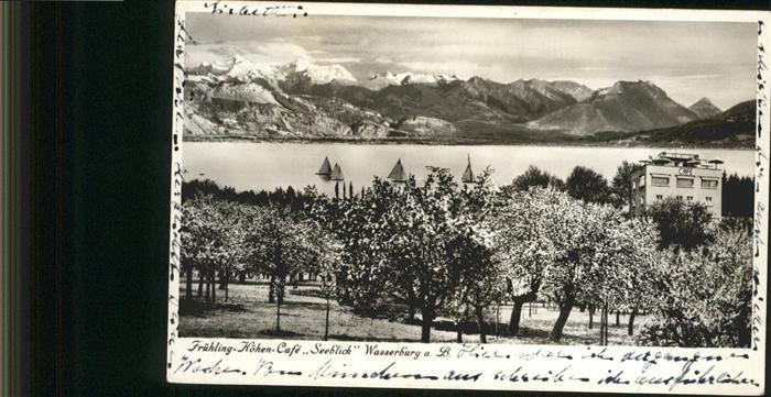 Wasserburg Bodensee Frühling Höhen Cafe Seeblick