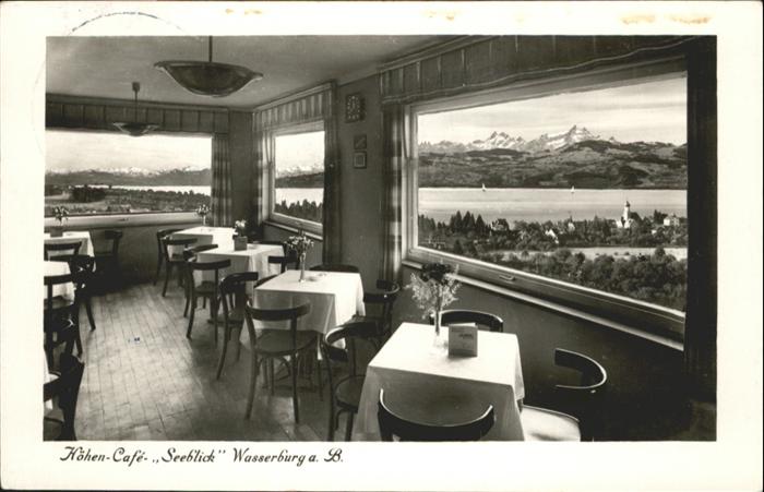 Wasserburg Bodensee Höhen Cafe Seeblick Gastraum