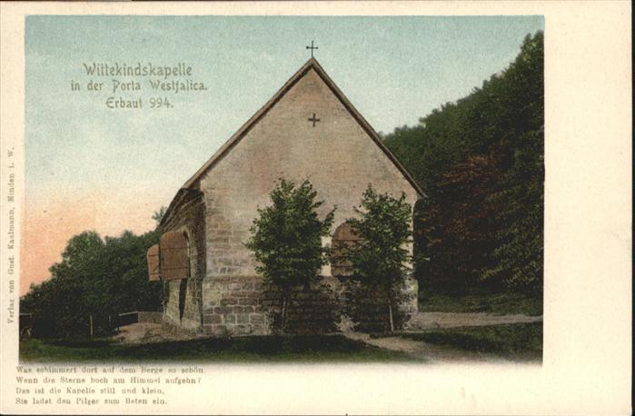 Porta Westfalica Wittekindskapelle Spruch