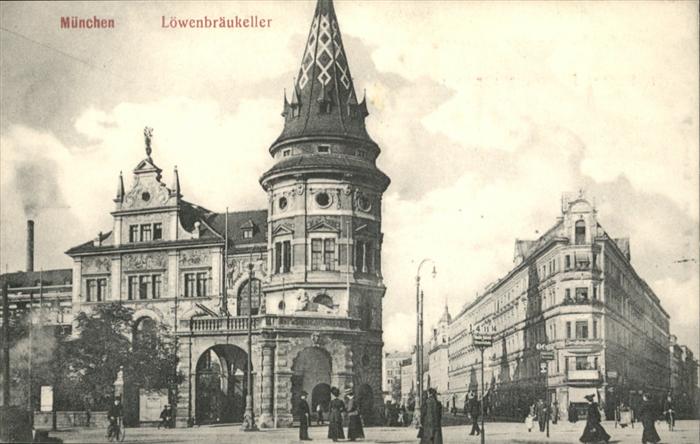 Muenchen Bayern Loewenbraeukeller Saengerfahrt 1911