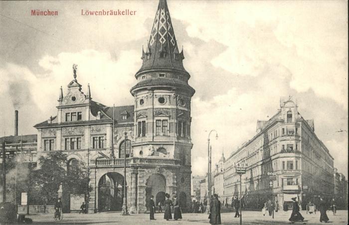 Muenchen Bayern Loewenbraeukeller Saengerfahrt 1911