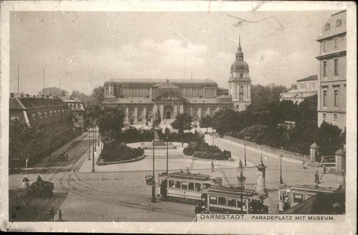 Darmstadt Paradeplatz Museum Strassenbahn