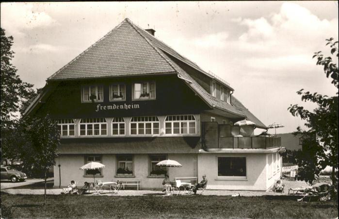 Hoechenschwand Schwarzwald BW Fremdenheim Haus Naegele Pension Hoehenluftkurort