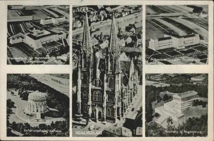 REGENSBURG Bayern Walhalla Fraunekrankenhaus Krankenhaus Barmherzige Brueder Bef