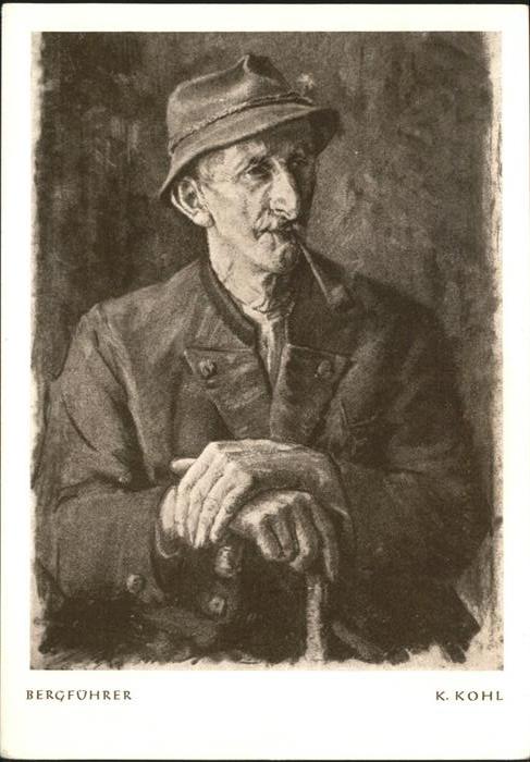 Bad Reichenhall Kohlezeichnung von Künstler Kurt Kohl B