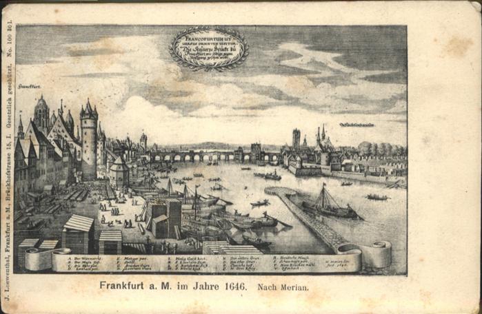 Frankfurt Main 1646 Nach Merian