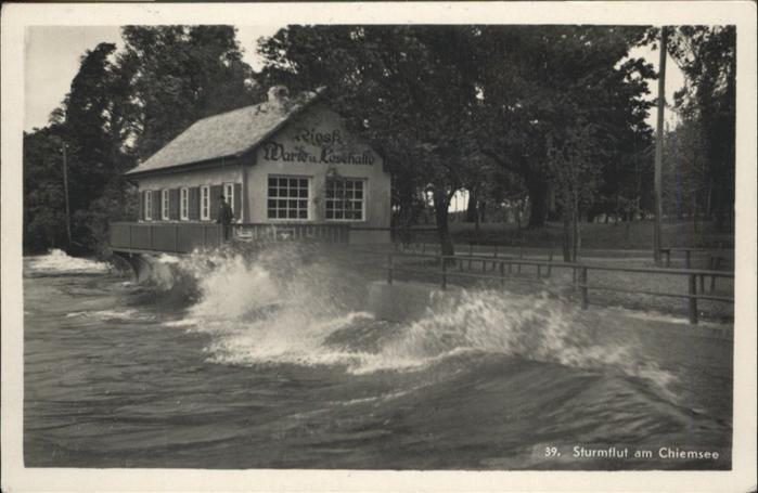 Chiemsee Bayern Sturmflut