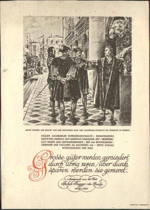 Muenchen Bayern Spruch Jakob Tugger der Reiche