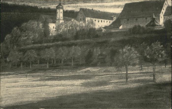 Beuron Donautal Kloster von Westen