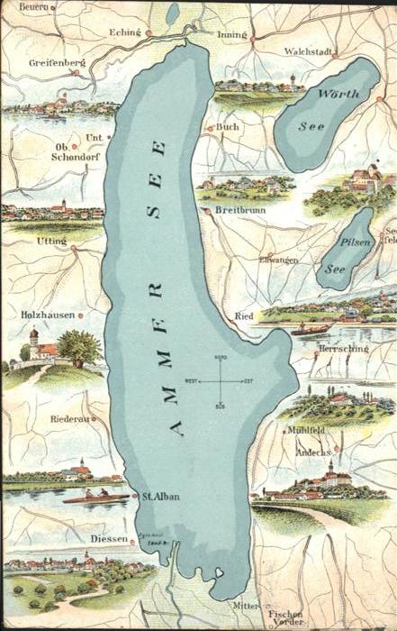 Blaustein Ammer See Karte