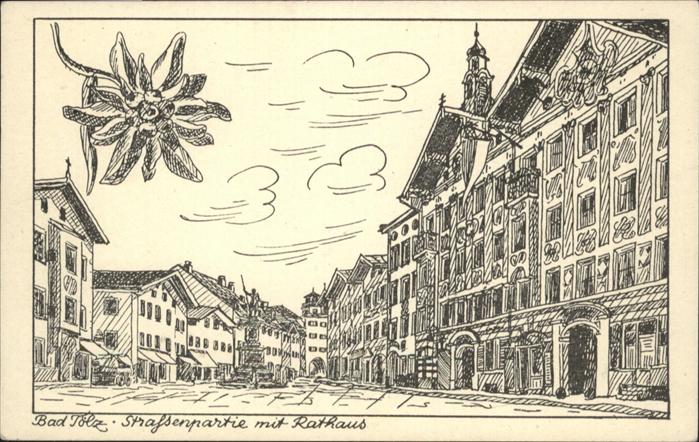 Bad Toelz Strass Rathaus Edelweis