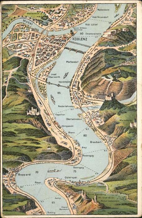 Koblenz Rhein Rhein bis Salzig