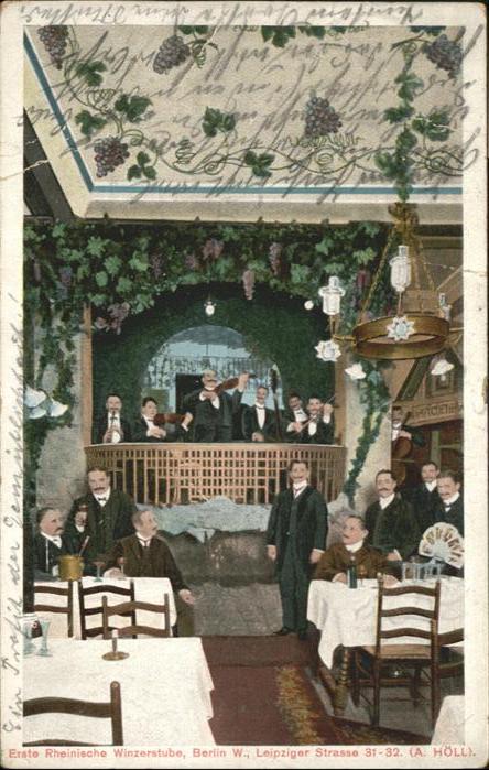 BERLIN  CITY Erste Rheinische Winzerstube Leipziger Strasse