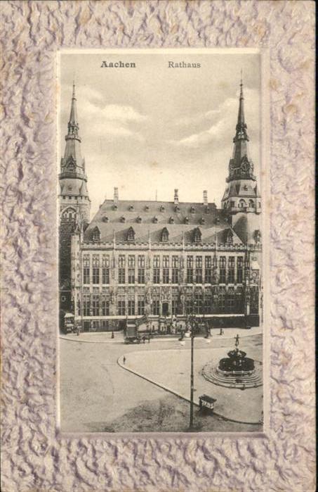 Aachen Rathaus Prägedruck