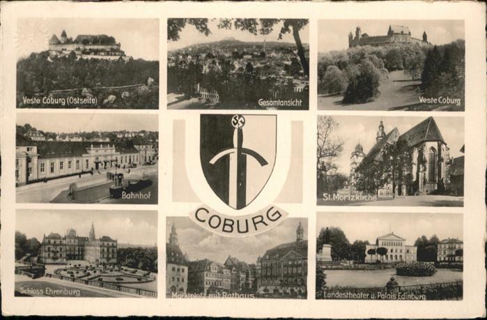 Coburg Bayern St. Moritzkirche Bahnhof Veste Coburg