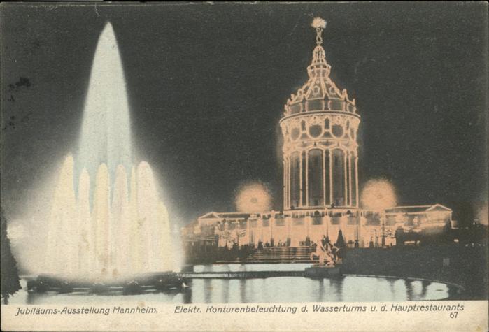 Mannheim Jubiläums Ausstellung Elektr. Konturenb