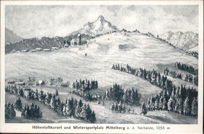 Mittelberg Oy Kaufhaus Cafe Schall Höhenluftkurort Ge