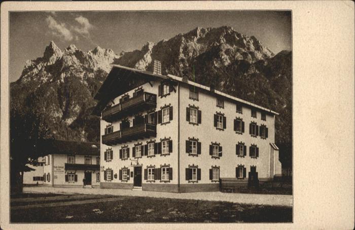 Mittenwald Bayern Hotel Wetterstein bayr. Hochgebirge