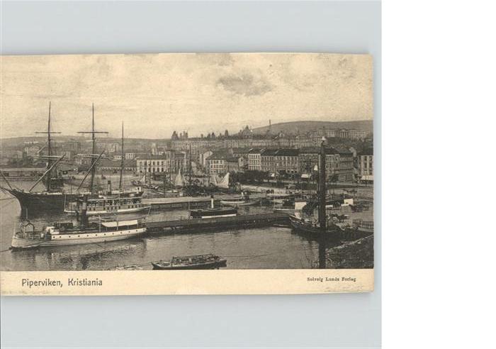 Oslo Norwegen Piperviken Kristiana Schiff