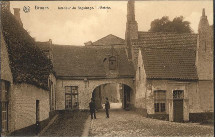 Bruges BRUGGE Belgie Beguinage Entree