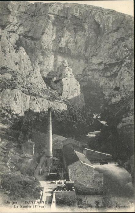 Fontaine-de-Vaucluse Le sentier