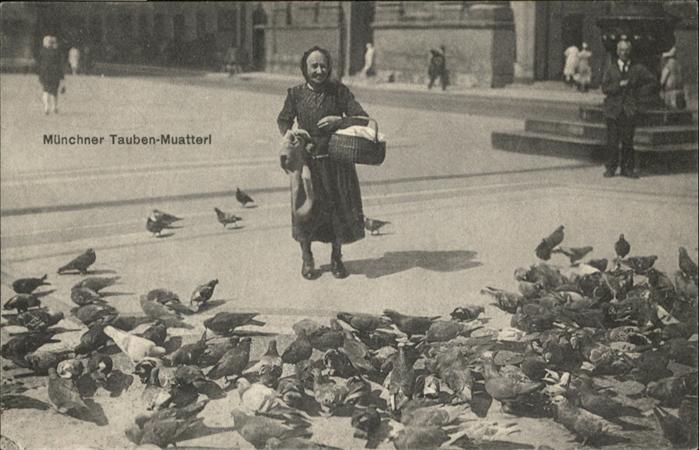 Muenchen Bayern Muenchner Tauben Muatterl