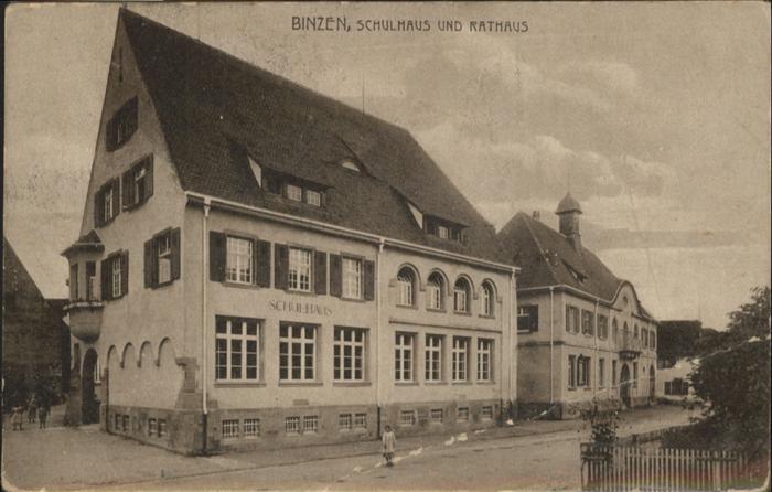 Binzen Baden Schulhaus Rathaus