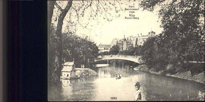 Riga Lettland Bastei Berg Brücke