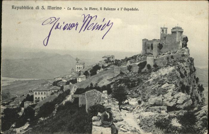 San Marino San Marino La Rocca Palazzo Ospedale