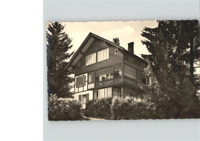 Oberstaufen Oberallgaeu Bayern Schrothkurheim Haus Bergblick