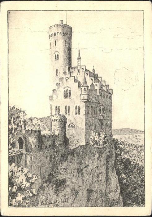 Lichtenstein Wuerttemberg Schloß Lichtenstein [nach Zeichnung von