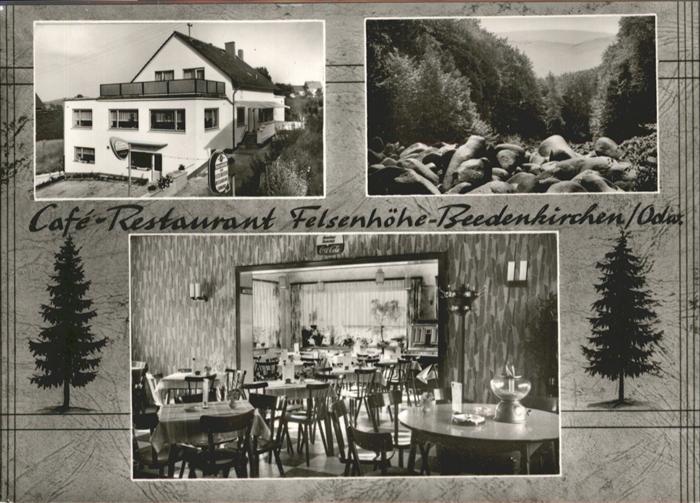Beedenkirchen Cafe Felsenhöhe-Beedenkirchen