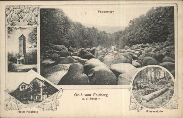 Felsberg Odenwald Felsenmeer Riesensäule Hotel Felsberg