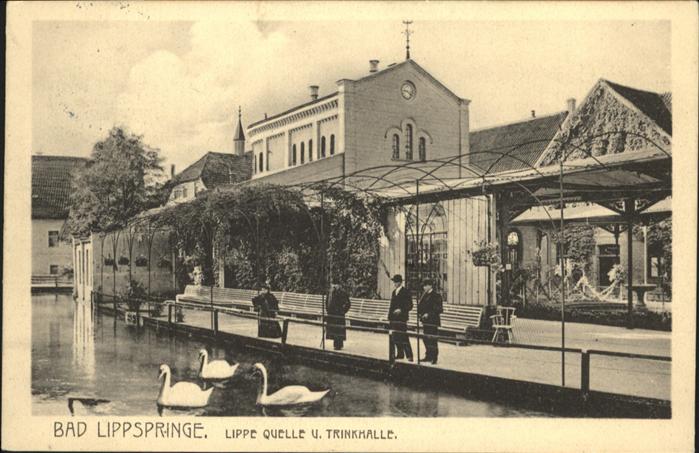 Bad Lippspringe Lippequelle Trinkhalle Schwäne