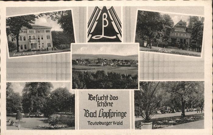 Bad Lippspringe Teutoburger Wald Kurhotel Kneipp Kurans