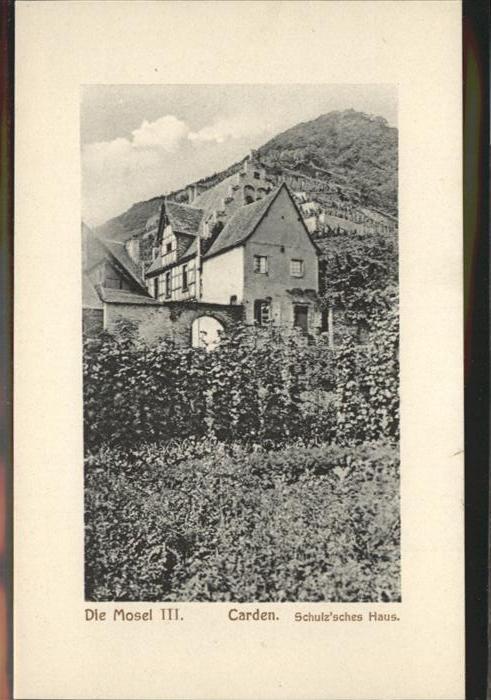 Karden Carden Schulz&# sches Haus Die Mosel II
