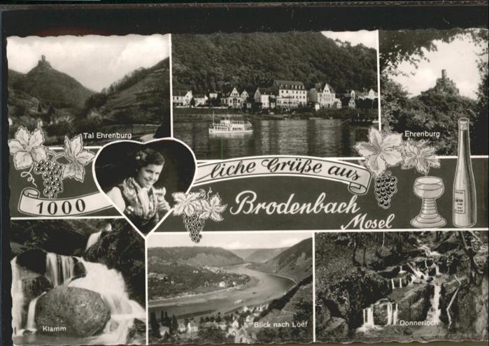 Brodenbach Mosel Rheinland-Pfalz Mosel Ehrenburg Tal Klamm Donnerloch Wein