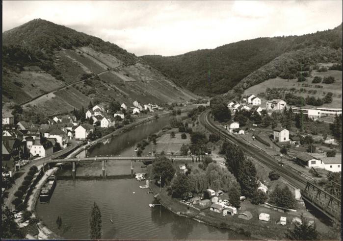 Obernhof Lahn Lahn Brücke Schiff