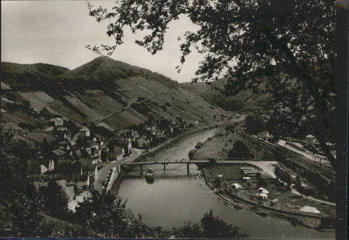 Obernhof Lahn Lahn Schiff Brücke