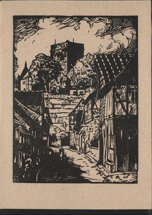 Adelebsen Holzschnitt von Karl Schlotter