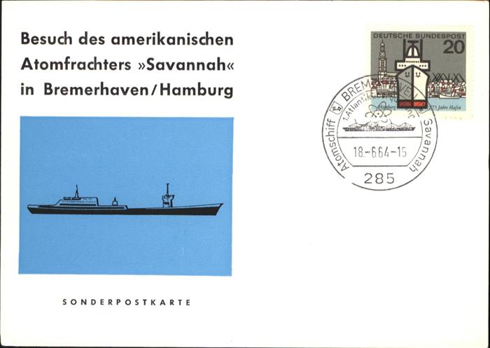 BREMERHAVEN Nordsee Atomfrachter Savannah