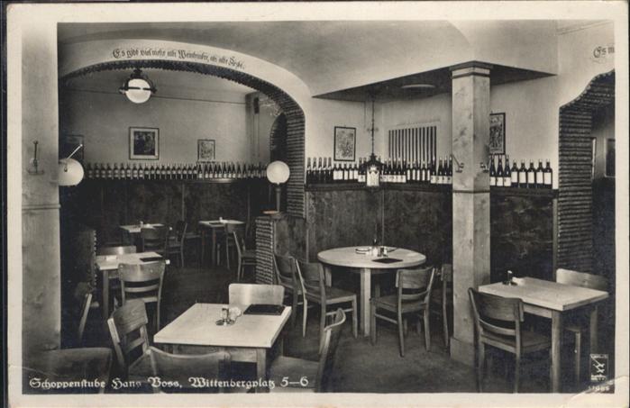 Charlottenburg Schoppenstube Hans Voss