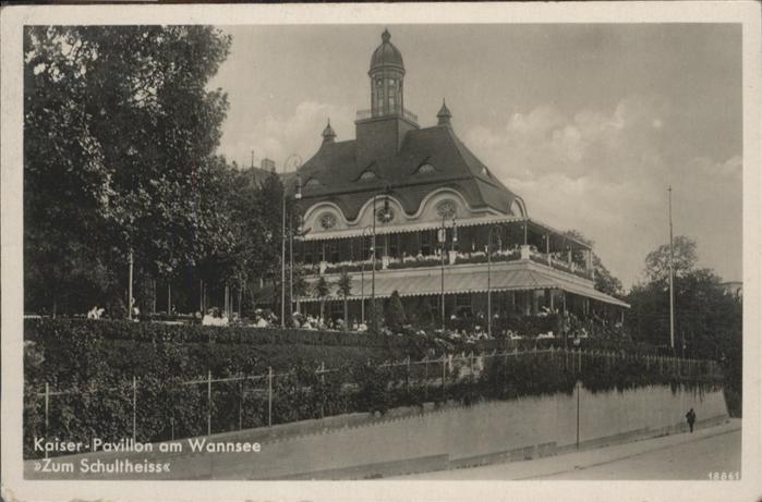 Wannsee Kaiser-Pavillon Zum Schultheiss