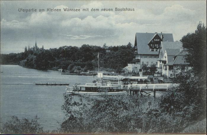 Wannsee Kleiner Wannsee neues Bootshaus