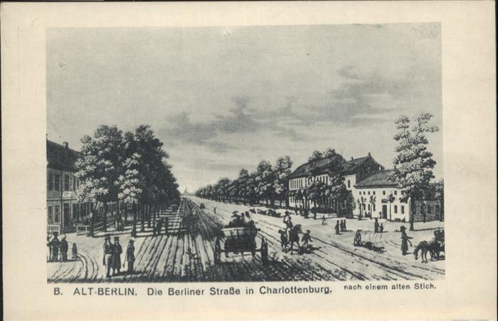 Charlottenburg Alt-Berlin Berliner Straße