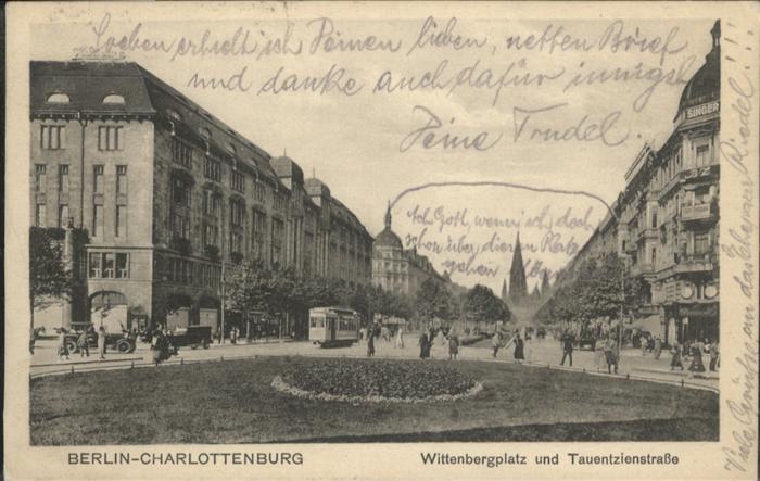 Charlottenburg Wittenbergplatz Tauentzienstraße